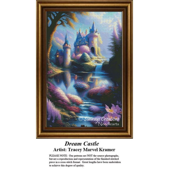 Fantasy Cross Stitch Pattern | Dream Castle (Pattern Only, You Provide The Floss and Fabric)