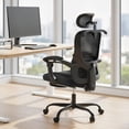 thumbnail image 2 of HOMCOM Ergonomic Office Chair, High Back Mesh Computer Desk Chair, Black, 2 of 10