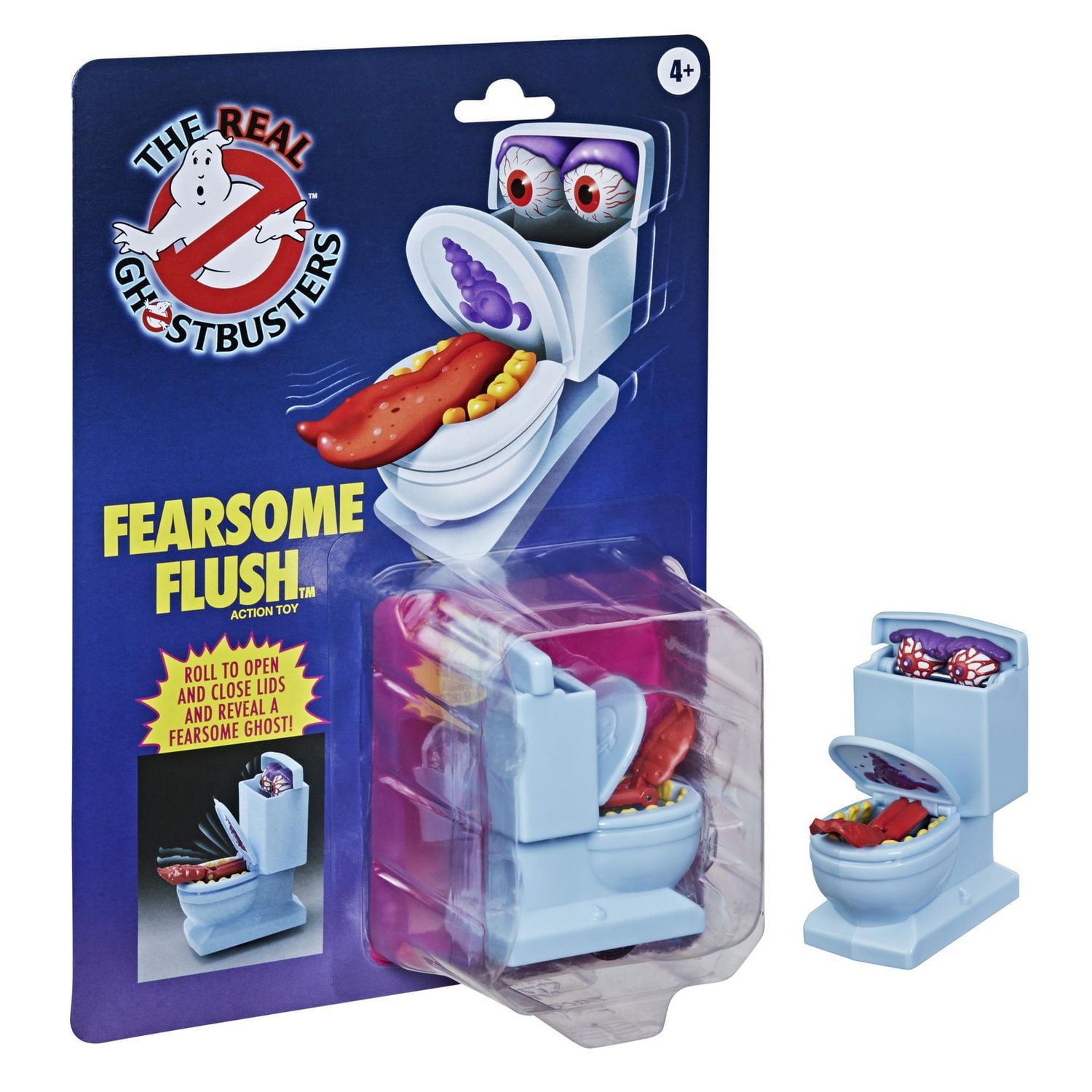 Ghostbusters Kenner Classics The Real Ghostbusters Fearsome Flush Ghost Retro Figure with Action Feature, Ages 4 and Up