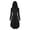 Black, variant on WASFDN Womens Renaissance Costumes Hooded Robe Lace Up Renaissance Dress Women Halloween Vintage Medieval Cloak(Black,S)