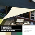 thumbnail image 3 of NEWEEN Waterproof Sun Shade Sail Triangle UV Block Sunshade for Backyard Yard Deck Patio Garden Outdoor Activities and Facility(Beige,12'x12'x12'), 3 of 6