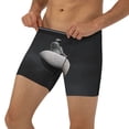 thumbnail image 3 of Salouo Astronaut Sitting On Mercury Planet Pattern Men's Boxer Briefs, Soft & Breathable Underwear Elastic Waistband Briefs for Men,1-Pack, 3 of 7