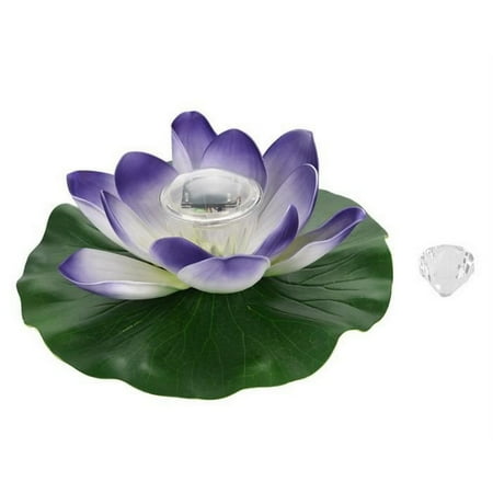 

Floating Lotus Light Waterproof Solar Power Led Color Changing Lotus Flower Floating Lamp Garden Purple