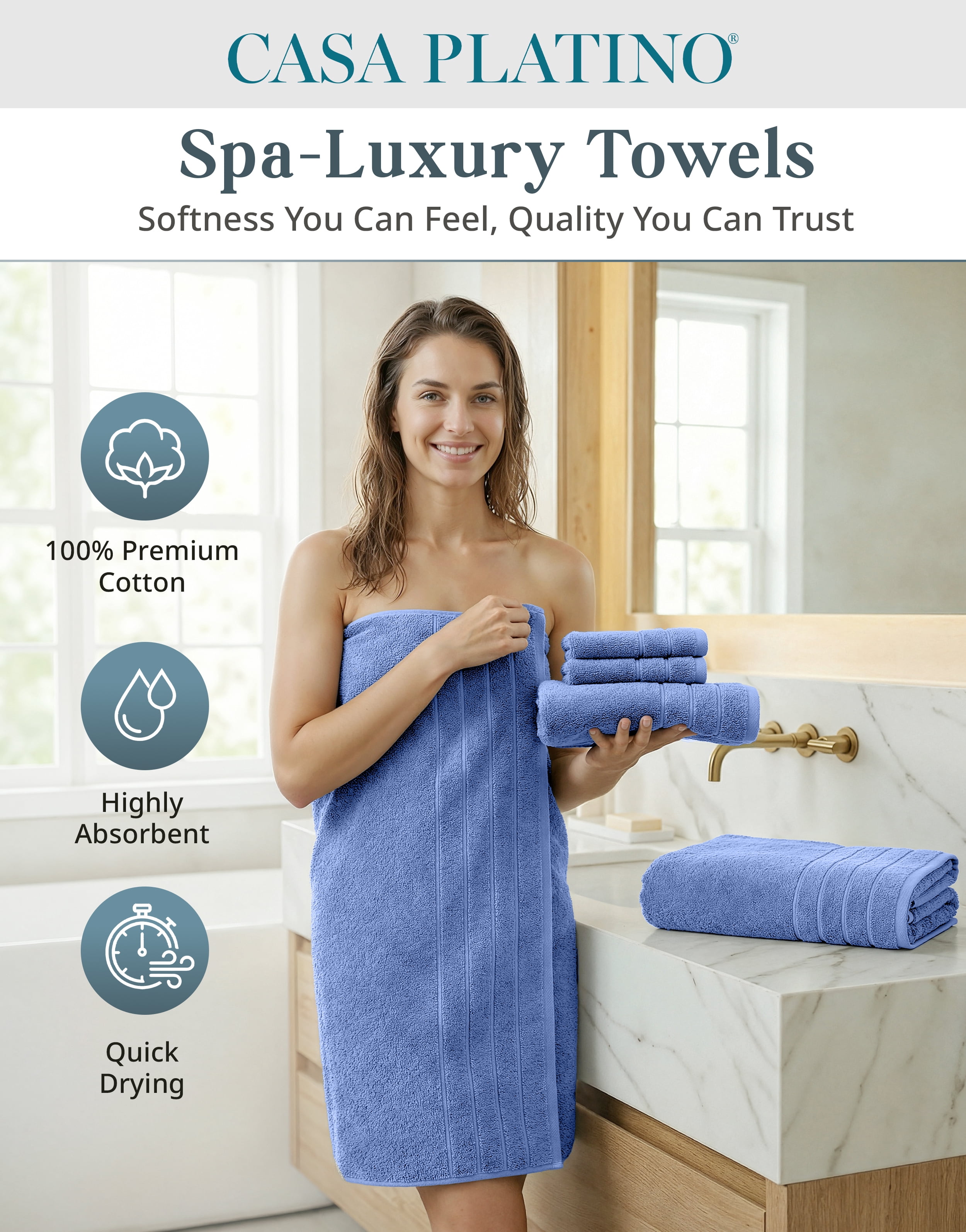 Casa Platino Bath Towel - Thumbnail 4