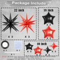 thumbnail image 2 of Set de globos BZIDII Star Foil Mylar 22/18/10 pulgadas, 22 unidades, 2 of 7