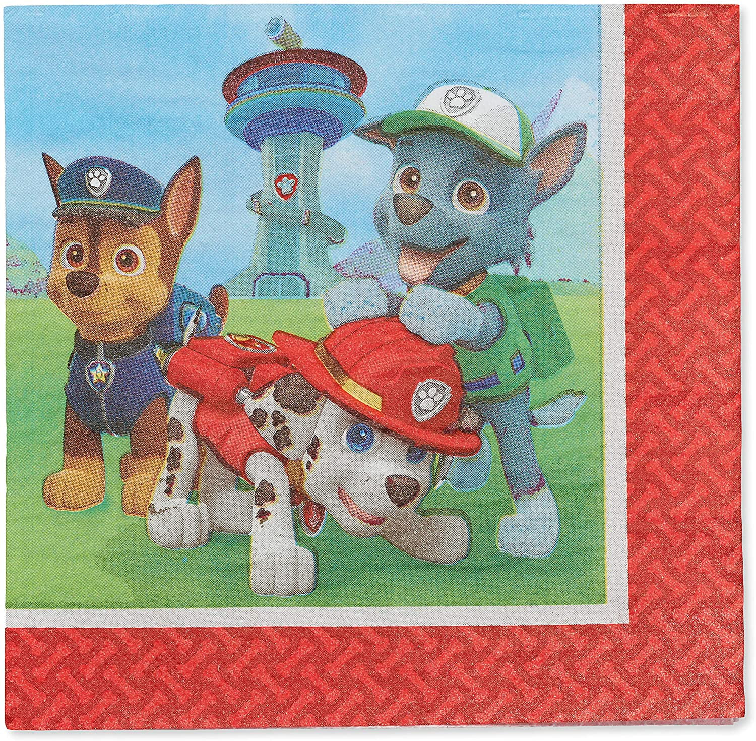48 Pieces Amscan Paw Patrol Puppies Skye Napkins Lunch Dinner Party Favors Birthday