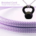 thumbnail image 4 of Protector contra Sobretensiones Cordinate Morado con Cable Trenzado de 3 Pies y Enchufe Plano, 4 of 6