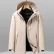 thumbnail image 4 of Chaqueta de plumón corta de lujo para mujer, de invierno, acolchada, con relleno de plumón de pato, forro extraíble, chaquetas para hombre, abrigo impermeable para parejas, 4 of 4