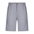 thumbnail image 6 of SERTG Kids Thin Cotton Shorts Elastic Waist Boys Loose Solid Color Casual Summer Wear Comfort Fit Everyday Bottoms(Gray,4-5 Years), 6 of 7