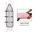 thumbnail image 5 of HELLHERO Paw Print Pink Laundry Room Ironing Board Protector Ironing Board Protector Cover Hook and Loop Fasteners Elastic Sides Replaceable Non Stick 15" x 54", 5 of 6
