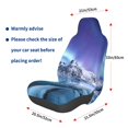 thumbnail image 3 of Wukai Night At Lake Aurora 1 Full Set Car Seat Covers with Soft Padding Universal Auto Front Seats Protector and Cushion Mat, 3 of 5