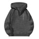 thumbnail image 5 of MHFRRA Sudadera con Capucha para Hombre, con Estampado Gráfico de Verso Retro, Media Cremallera, para Uso Informal Gris, 5 of 6