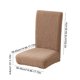 thumbnail image 3 of Fundas De Silla De Poliéster Fundas elásticas para sillas de comedor de un pack, protector de mesa y silla de forro polar grueso, en blanco rosa, gris, caqui de café, colores 14,96-17,72" JASKFLY, 3 of 9