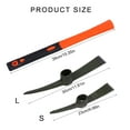thumbnail image 5 of Giaone Heavy Duty Miniature Pick Mattock with Fiberglass Handle Garden Hand Tool for Gardening, Digging & Camping, Landscaping, 5 of 10