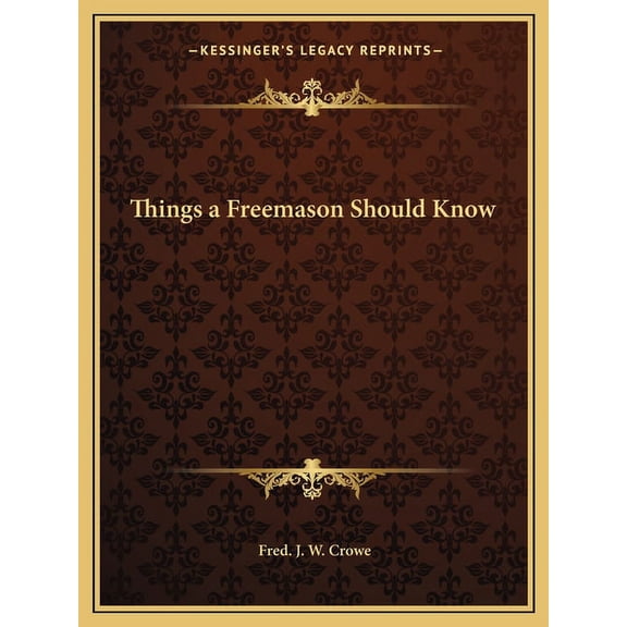 Things a Freemason Should Know, (Paperback)