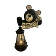 thumbnail image 3 of Estatua de jardín, luz Solar de oso con luz Solar para exteriores, decoración elegante, regalo, estatuilla de Animal para patio, jardín, 3 of 9