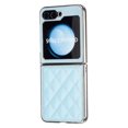 thumbnail image 2 of for Samsung Galaxy Z Flip 6 Case Glitter with Plating Bumper Frame, Bling PU Leather + Hard PC Anti-Scratch Shockproof Lightweight Slim Case for Samsung Galaxy Z Flip 6 Phone Case, Lightblue, 2 of 10