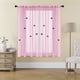 thumbnail image 5 of Uuiauoio Butterfly Window Panels Drapes Curtains Sheer Voile Tulle 39.37×51.18in Door Window Sheer Curtain Panel Butterfly Print Sheer Curtains for Bedroom Living Room Balcony, 5 of 7