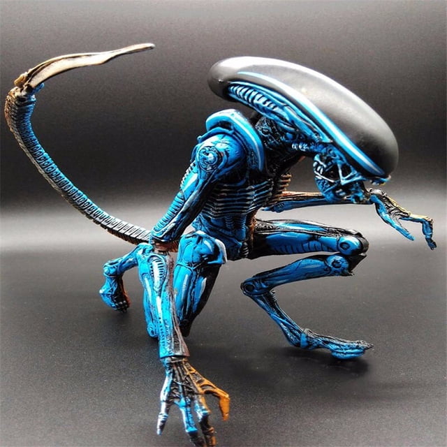 Figura de acción NECA Alien Blue Alien Xenomorph Figma Toy Predator Ripley Modelo NECA Regalo 18cm zhangmengya unisex