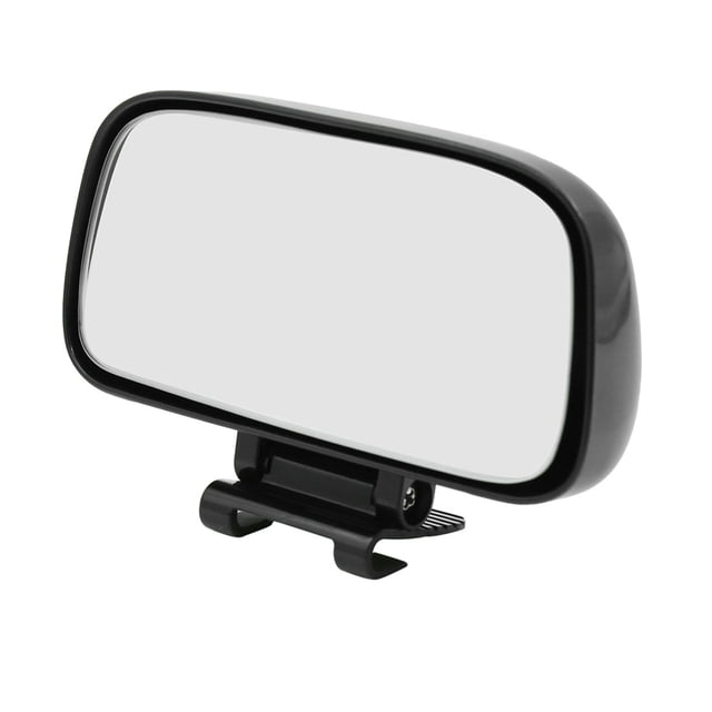 Espejo De Punto Ciego De Amplio Ángulo Convexo Negro Universal Vista Trasera Para Coche Carretilla
