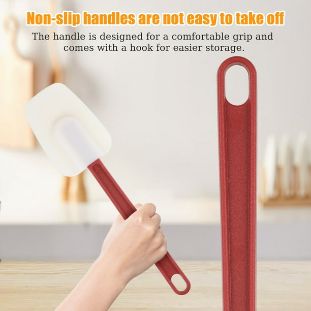 Wosthever Cuchara Flexible de Gel de sílice, resistente al calor y fácil de limpiar, accesorios de cocina, pala duradera