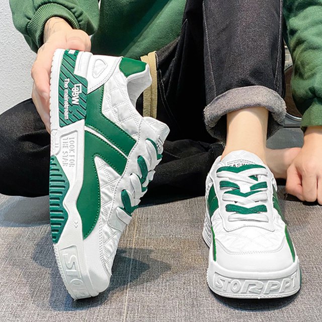 Zapatos casuales para hombre cómodos de cuero de PU ligeros de dos tonos para viajes al aire libre Wdftyju Tenis De Mujer Tenis De Hombre