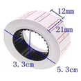 thumbnail image 2 of Rollo Etiquetas MAGENTA para etiquetadora manual, 2 of 10