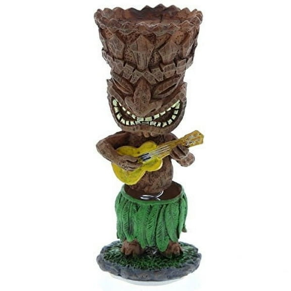 Hawaiian Miniature Dashboard Doll Tiki W Ith Ukulele