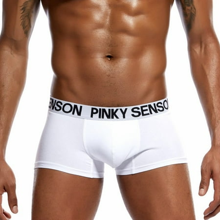 

Liveday Men Cotton Panties Simple Lifting Hips Breathable Elastic Male Underpants S-2XL New