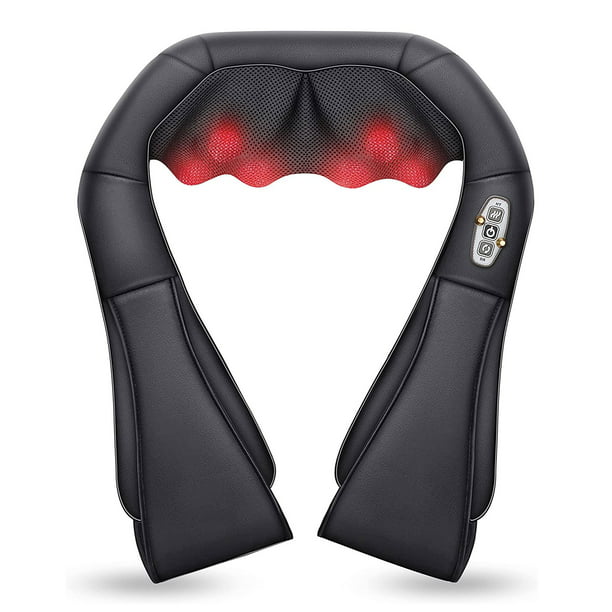 håndbevægelse Derbeville test tunnel Comfier Shiatsu Shoulder & Neck Massager with Heat 4D Deep Kneading Back  Massager Gifts for Men Women - Walmart.com