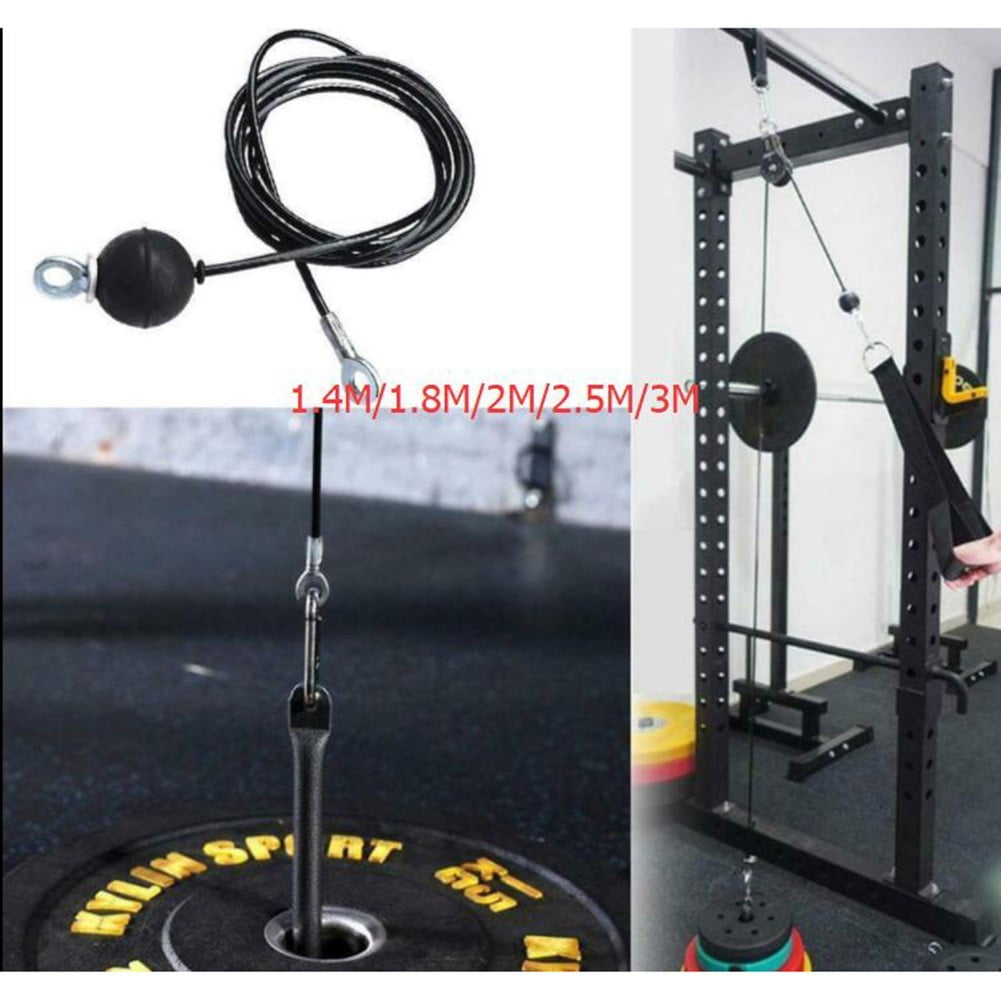 2M Steel Wire Rope Kit DIY Weight Multi Gym Cable Fitness Pulley Walmart