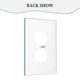 thumbnail image 4 of Cargadores Interruptores de luces Panel de interruptores de marco romano de cuero simple Panel de pared Interruptor de luz simple doble/tirador, 4 of 8