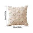 thumbnail image 4 of Adorable 3D Bunny Face Knit Cushion Covers for Couches and Sofas – Ultra-Soft, Cozy & Decorative Throw Pillow Covers in Creamy Beige, 4 of 5