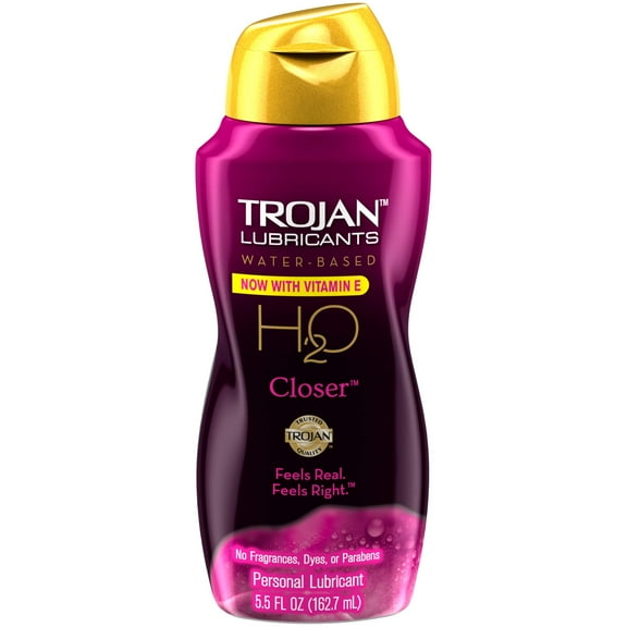Trojan H2o Closer - Water Based Personal Lubricant (Pack of 4)