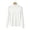 White, variant on Women's Mock Neck Long Sleeve Knit Sweater Ghalytn Casual Fine-Knit Pullover Top with Ribbed Trim