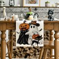 thumbnail image 3 of Smile Jack O Lantern Black Cat Ghost Bat Halloween Table Runner 13 x 72 Inch, 3 of 6