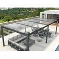 thumbnail image 3 of PURPLE LEAF 11' x 23' Patio Louvered Pergola Outdoor Aluminum Pergola with White Roof Adjustable Hardtop Rainproof Louver for Garden Backyard Deck, 3 of 12