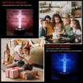 thumbnail image 2 of Christ Jesus Cross 3D Optical Illusion LED Bedroom Decor Table Lamp with Remote 7 Colors Sleep Night Light Birthday Christian Gift for Religious Wome, 2 of 6
