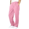 thumbnail image 2 of Boys Casual Wide Leg Sweatpants with Drawstring Elastic Waist Outdoor Long Trousers for Kids Daily Play, 2 of 5