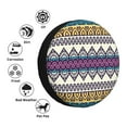 thumbnail image 6 of PUREYAH Ethnic Floral Vintage Border Rv Spare Tire Cover, Wheel Covers Protectors Universal Fit for Camping Travel Trailer Truck 15 inch, 6 of 6