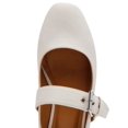 thumbnail image 5 of DV by Dolce Vita Ladies' Size 9 Mary Jane Flat Shoes, Ivory (Beige), 5 of 7