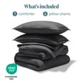 thumbnail image 4 of Bare Home Down Alternative Comforter Set - 3-Pieces - All Seasons - Queen, Heather Gray, 4 of 5