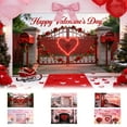 thumbnail image 4 of 1pc Large Valentine's Day Backdrop Banner, Happy Valentine's Day Background, Flowers Love Heart Valentines Day Decorations Backdrop for Valentine Party Supply Wedding Propose Marriage (480cm×210cm B), 4 of 4