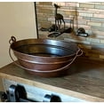 thumbnail image 2 of 16" Oval Copper Vessel Bathroom Sink Bucket Style with Handle, 2 of 5