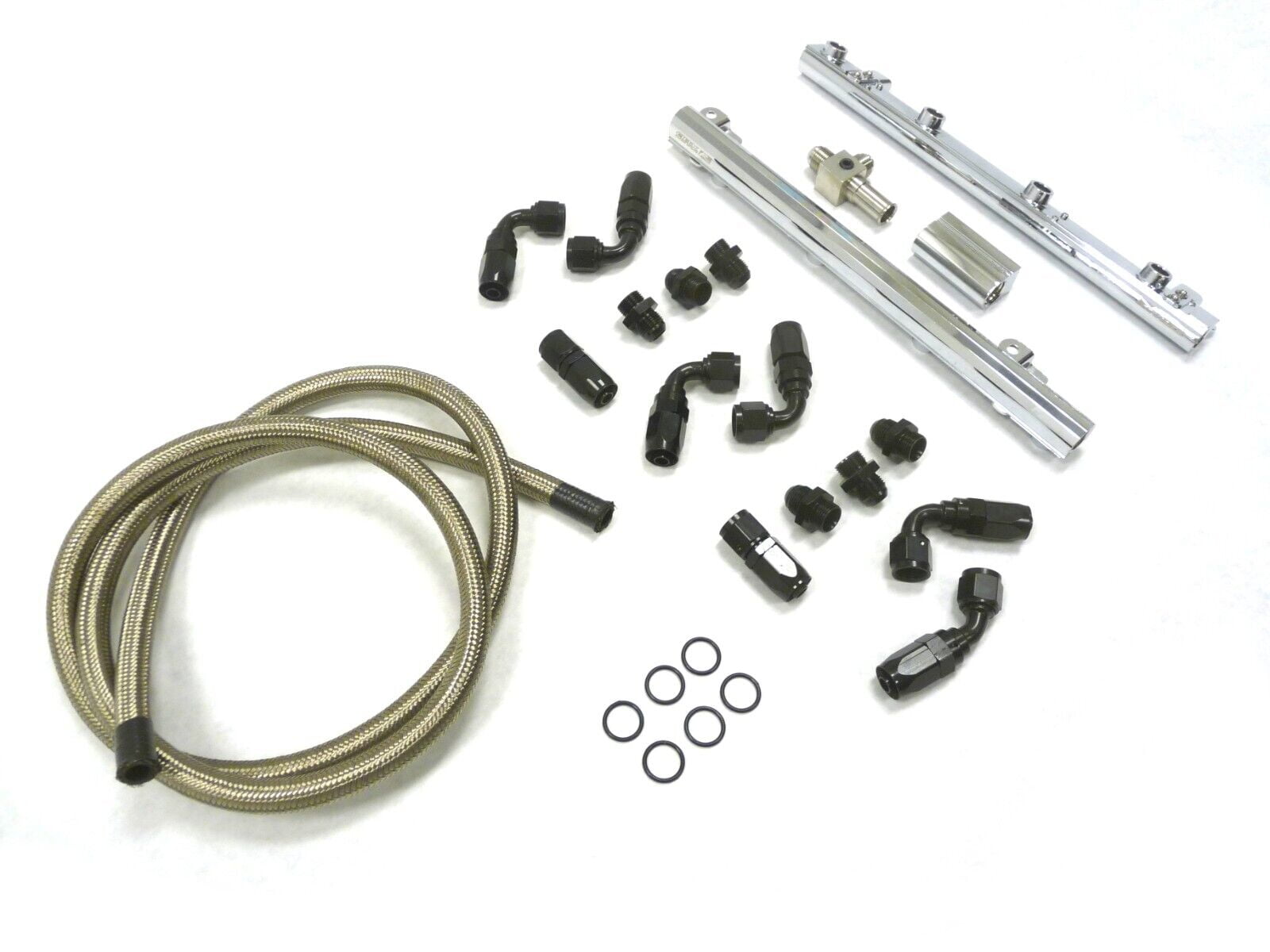 Chrome Fuel Rail For 99 thru 04 Ford Mustang GT 4.6L By OBX