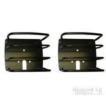 Rugged Ridge 11226.01 EURO TAIL LIGHT GUARD PAIR, BLACK, 76-06 CJ/WRANGLER