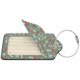 thumbnail image 2 of Cauagu Retro Hippie Groovy Mushroom Pattern Luggage Tags,Leather Luggage Tags Personalized Luggage Tag Travel Tags Privacy Cover ID Label for Travel Bag Suitcase-4 PCS, 2 of 5