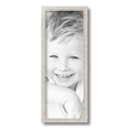 thumbnail image 2 of ArtToFrames 7" x 19" Bright Silver Picture Frame, 7x19 inch Silver Wood Poster Frame (WOM-4752), 2 of 7
