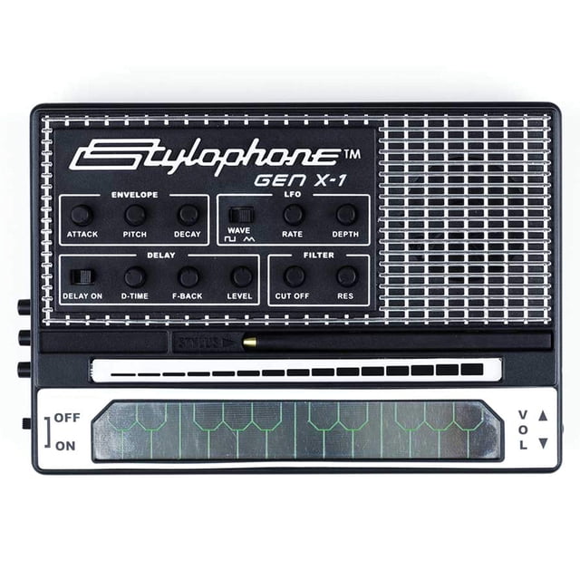 Stylophone Gen X-1 Sintetizador electrónico analógico portátil con altavoz incorporado | Instrumento musical sintetizador | Teclado sintetizador | Instrumento estilófono