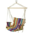 thumbnail image 4 of Northlight Striped Hammock Chair with Armrests -37" x 35.25 - Multi-Color, 4 of 9